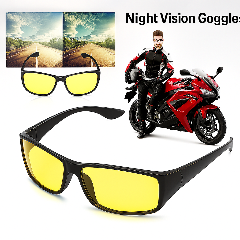 NIGHT VISION ANTI-GLARE DRIVING GLASSES - BUY 1 GET 1 FREE