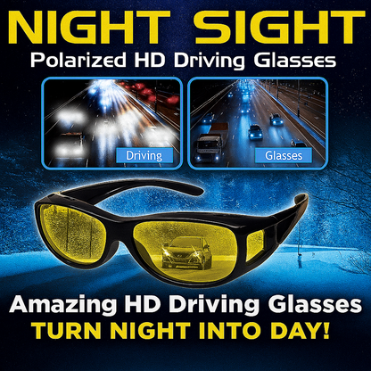 NIGHT VISION ANTI-GLARE DRIVING GLASSES - BUY 1 GET 1 FREE